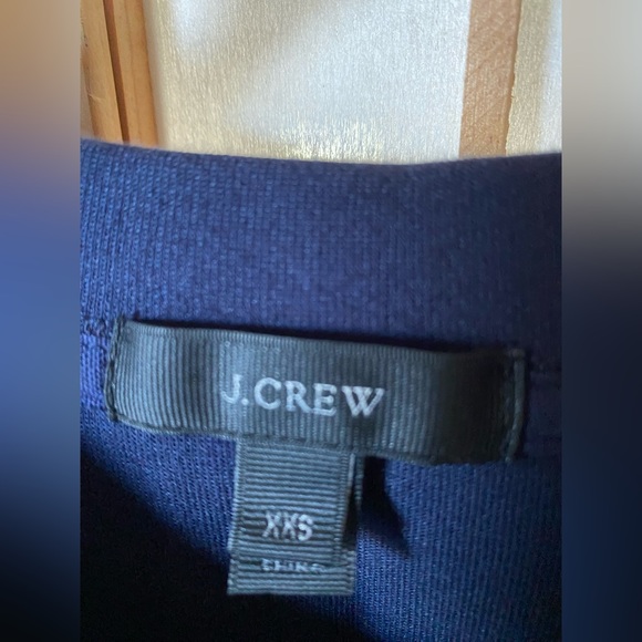 J. Crew Layered look Sweater Sequin Trim Navy Blue - Picture 5 of 5